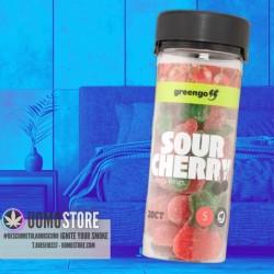 Frasco de Gomitas Cereza Acida Delta8+CBD Sativa 20CT de Greengo en Gomitas | Uomo Store