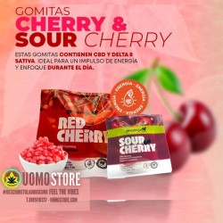 Gomita Cereza Acida Delta8+CBD Sativa 25mg de Greengo en Gomitas | Uomo Store