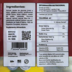 Gomita Cereza Acida Delta8+CBD Sativa 25mg de Greengo en Gomitas | Uomo Store