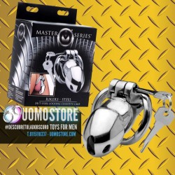 Rikers Steel 24-7 Steel Locking Chastity Cage de en Castidad | Uomo Store