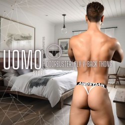 Tanga G-String 02 Blanco Transparente de Joe Snyder en Tangas | Uomo Store