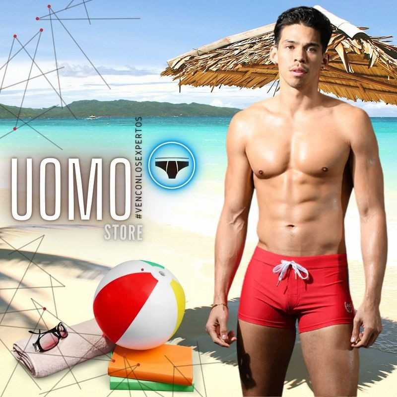 Bañador Swimwear Retro Trunk Rojo de Andrew Christian en Short | Uomo Store Bañador Swimwear Retro Trunk Rojo de Andrew Christian en Short | Uomo Store