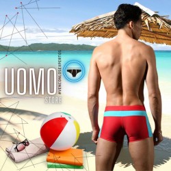 Bañador Swimwear Retro Trunk Rojo de Andrew Christian en Short | Uomo Store