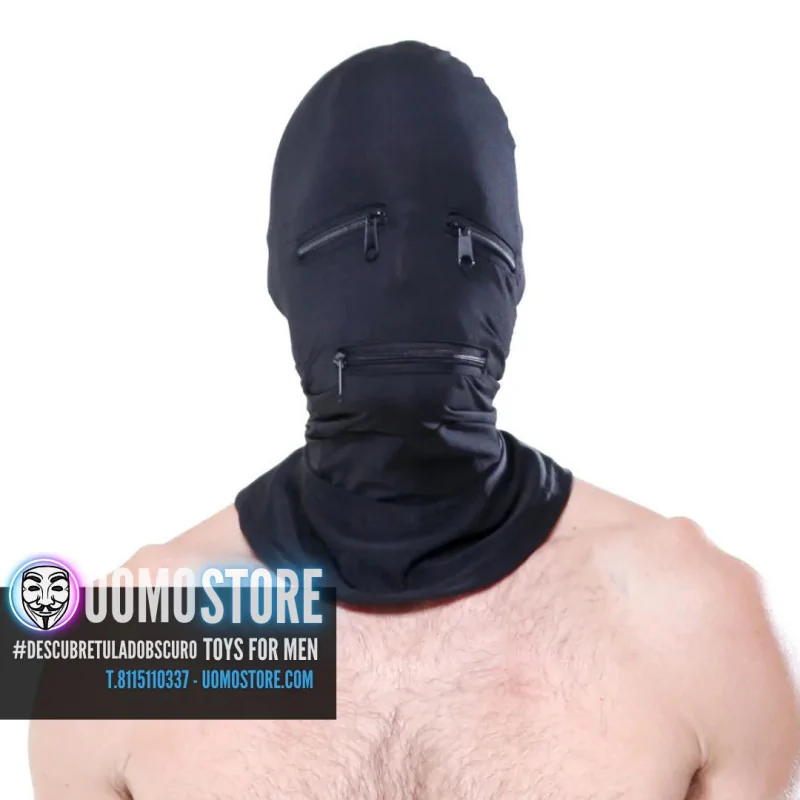 Fetish Fantasy Series Zipper Face Hood Black Fetish Fantasy Series Zipper Face Hood Black