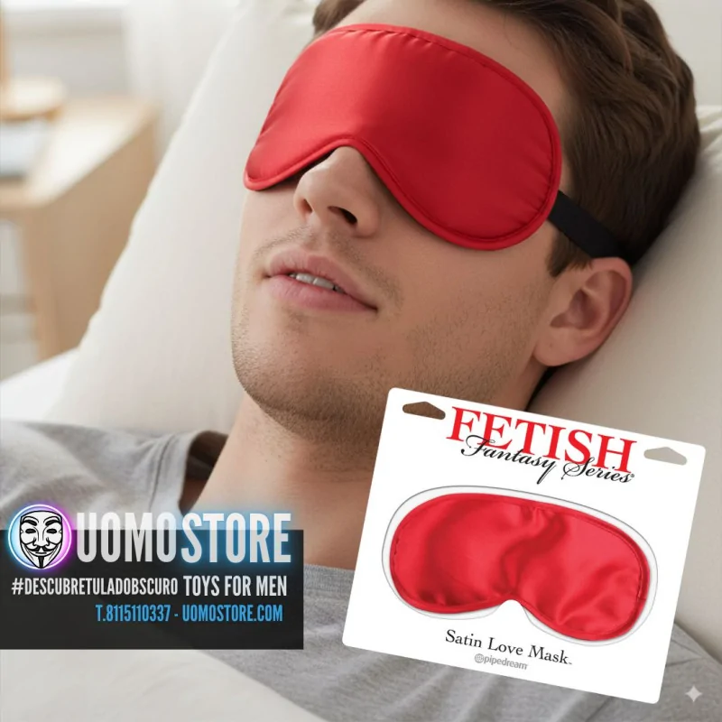 Satin Love Mask Red Satin Love Mask Red