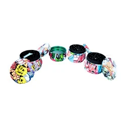 Grinder Metal 4 partes tambor estampado 65mm