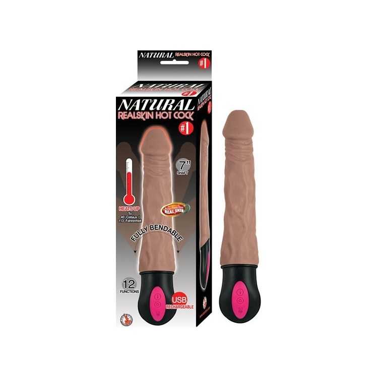Natural Realskin Hot Cock 1 Brown de en Consoladores | Uomo Store