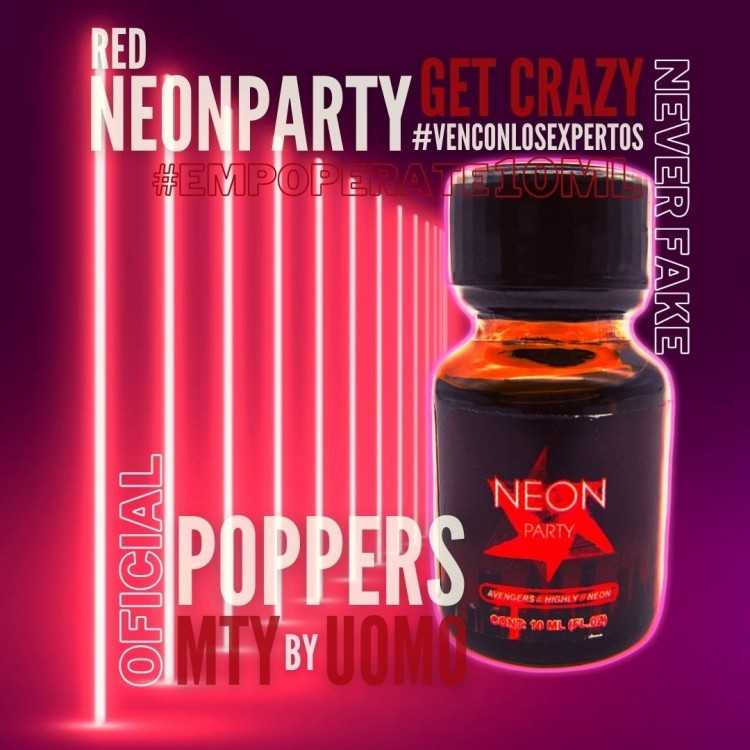 Poppers Neon Party Red 10ml de en Poppers Exoticos | Uomo Store