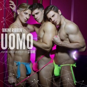 Bikini Ribbon Pink de Zuppo Underwear en Bikinis | Uomo Store