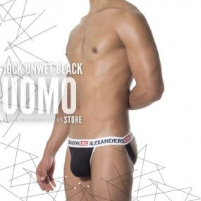 Jock Unwet Black de Alexanders King en Suspensorios | Uomo Store