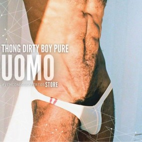 Tanga G-String 02 Blanco Transparente de Joe Snyder en Tangas | Uomo Store