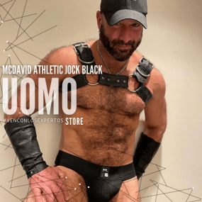 Athletic Jock McDavid Black de en Suspensorios | Uomo Store