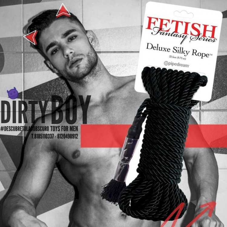 Fetish Fantasy Series Deluxe Silk Rope Black de en Bondage | Uomo Store Fetish Fantasy Series Deluxe Silk Rope Black de en Bondage | Uomo Store
