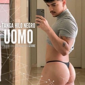 Tanga Silk Black