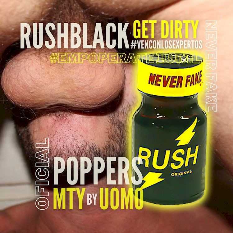 Poppers Rush Black 10ml de PWD Factory en Poppers Favoritos | Uomo Store