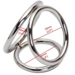 Cock Ring Steel Triple de EDistribuidores en Anillos | Uomo Store