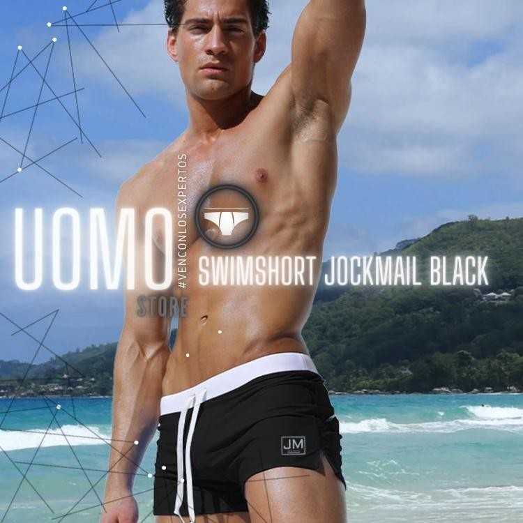 Swimshort Jockmail Black Swimshort Jockmail Black