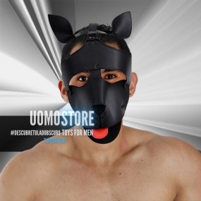 Mascara Dog Cuero Sintetico de en Mascaras | Uomo Store