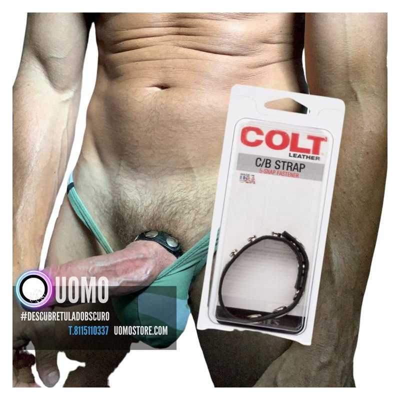 Cock & Ball Strap 5 Snap Fastener – Colt Leather de en Anillos | Uomo Store