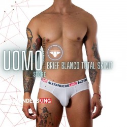 Brief Blanco Total Skinit de Alexanders King en Trusas | Uomo Store