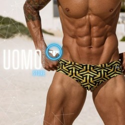 Bañador Brief Dorado