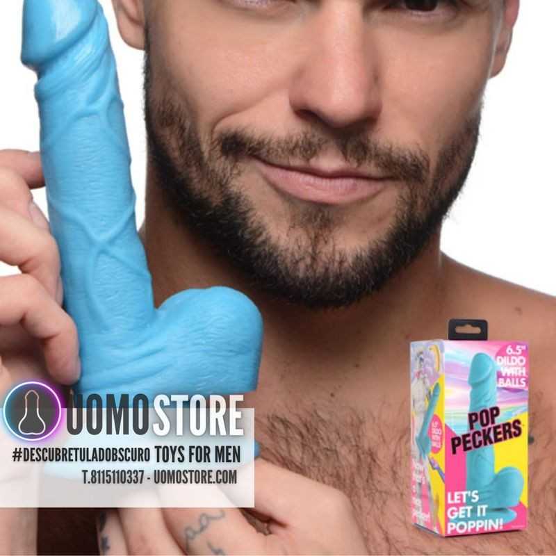 Pop Pecker 6.5 Blue de en Consoladores | Uomo Store