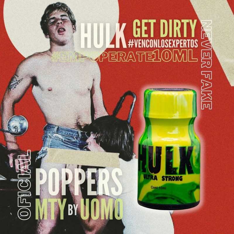 Poppers Hulk 10ml de EDistribuidores en Poppers Favoritos | Uomo Store Poppers Hulk 10ml de EDistribuidores en Poppers Favoritos | Uomo Store