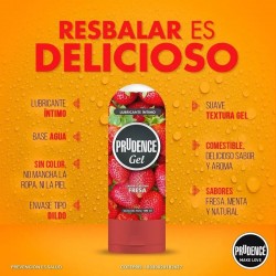 Lubricante Íntimo Prudence Gel Sabor y Aroma Fresa 100ml