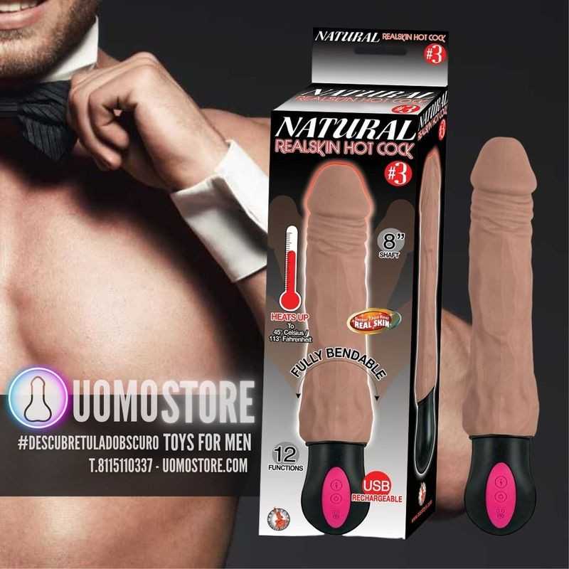 Natural Real Skin Hot Cock 3 Brown de en Consoladores | Uomo Store