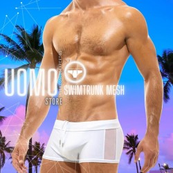 Swim Trunk Mesh White