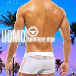 Swim Trunk Mesh White